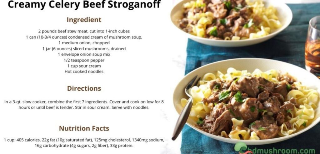 beef mushroom recipe